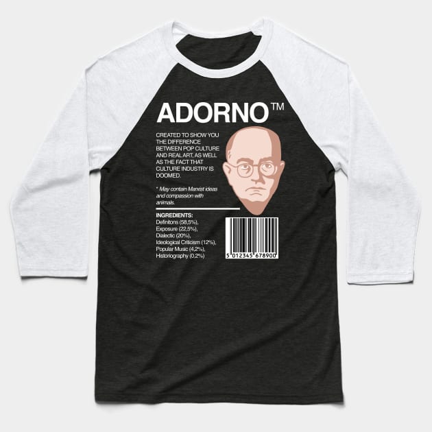 Adorno Package - Theodor Adorno Baseball T-Shirt by isstgeschichte